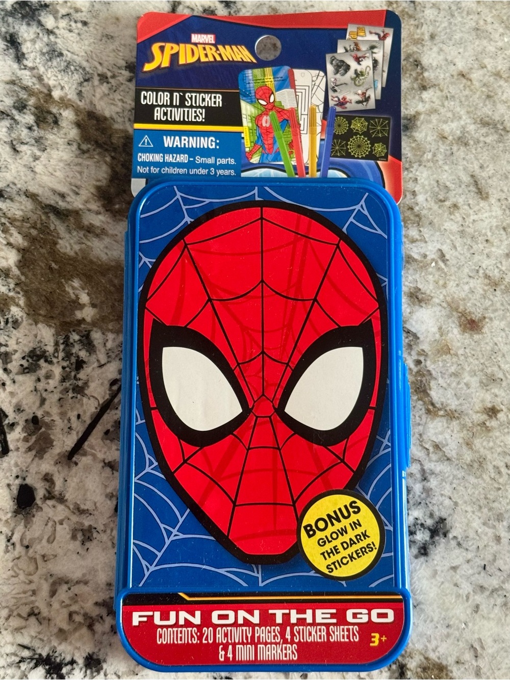 Tara Toy Marvel Spider-Man Fun On The Go Color N' Sticker Activities Kit 51071